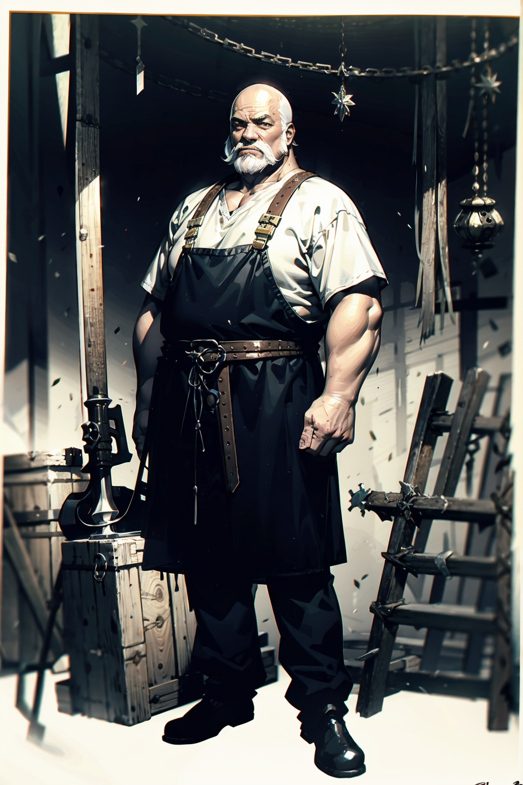  absurdres,incredibly absurdres,reality,realistic,,(solo:1.2),1boy,full_shot, ironsmith