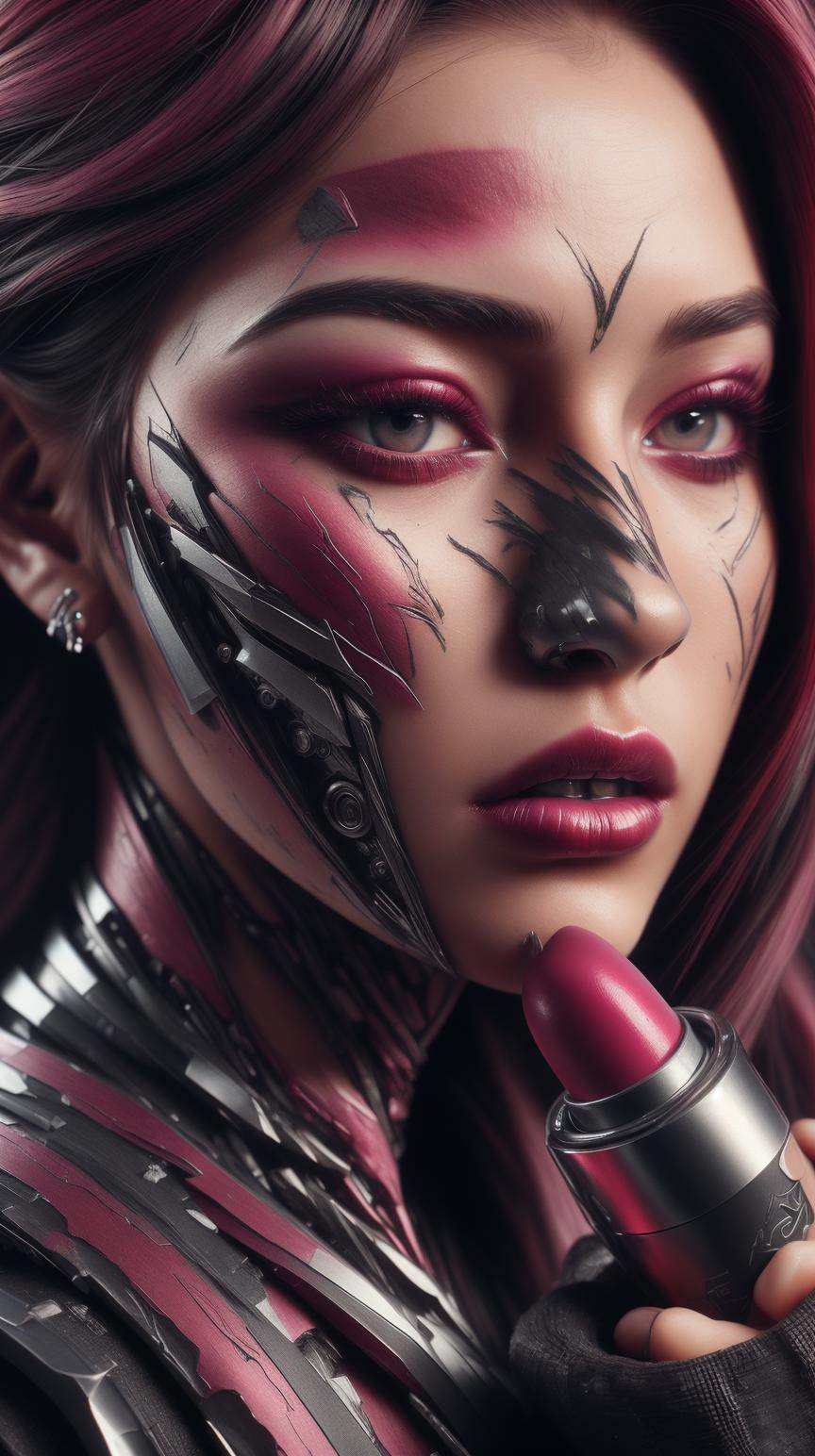 TransformersStyle Charcoal,  Burgundy,  Lip balm by mnemic on Tensor.Art
