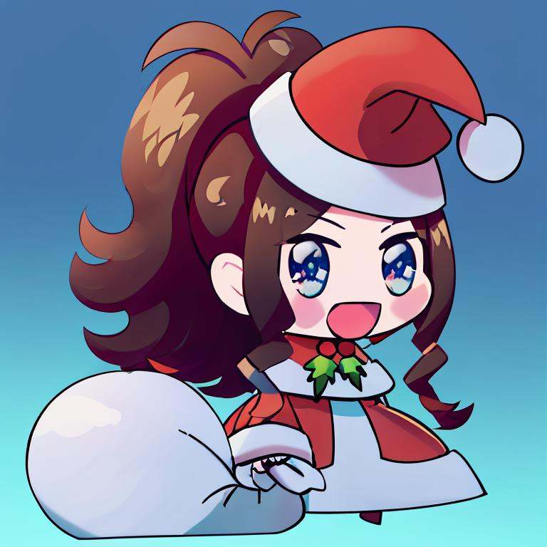<lora:Padoru_Meme:1>, Padoru_Meme, open mouth, ((masterpiece,best quality)), absurdres, long hair,   <lora:hilda1-000010:1>,  solo, smile, def1, solo, smiling, looking at viewer, cowboy shot,  , 