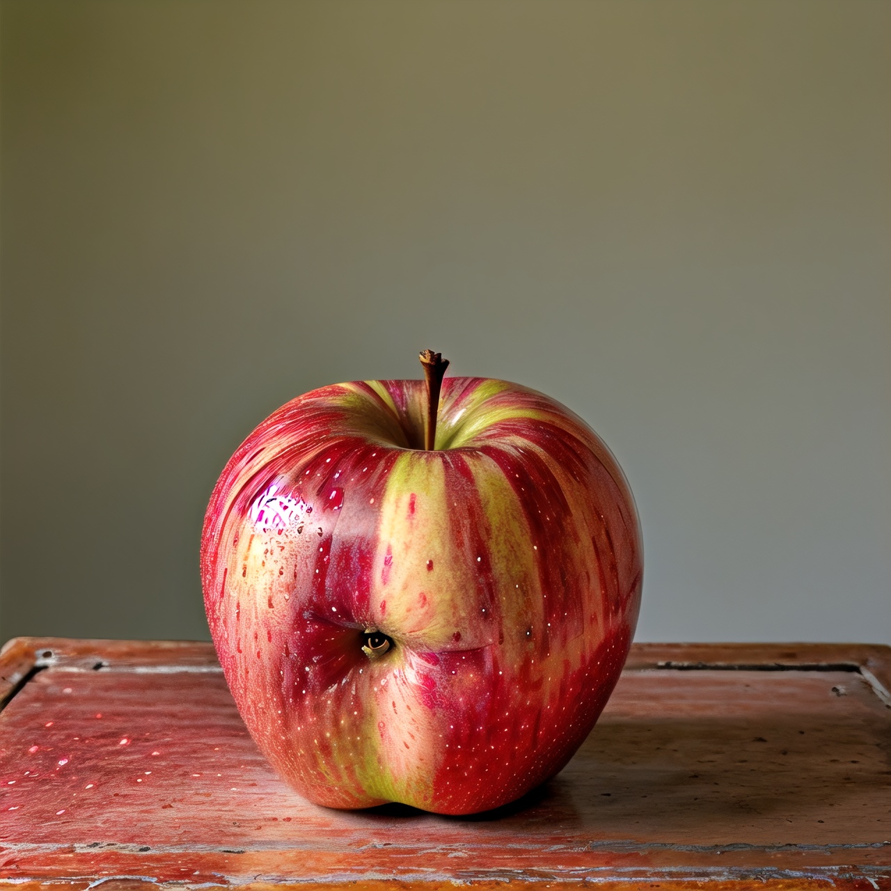 red apple in table on Tensor.Art