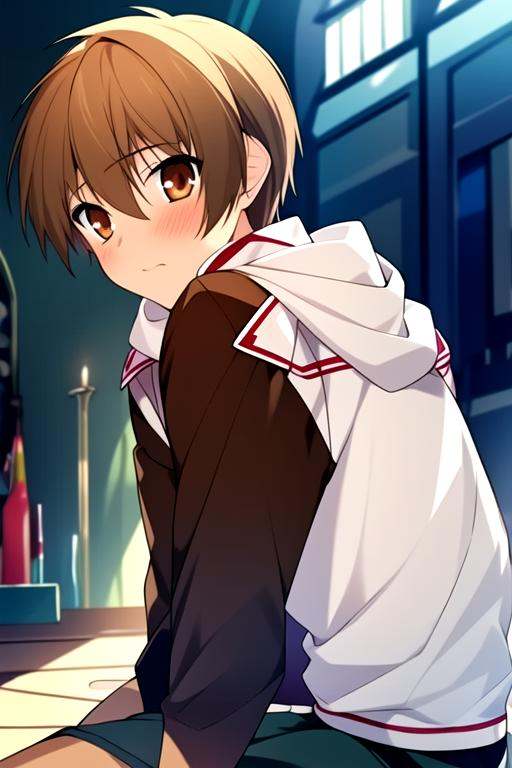 game cg,  1boy,  solo on Tensor.Art