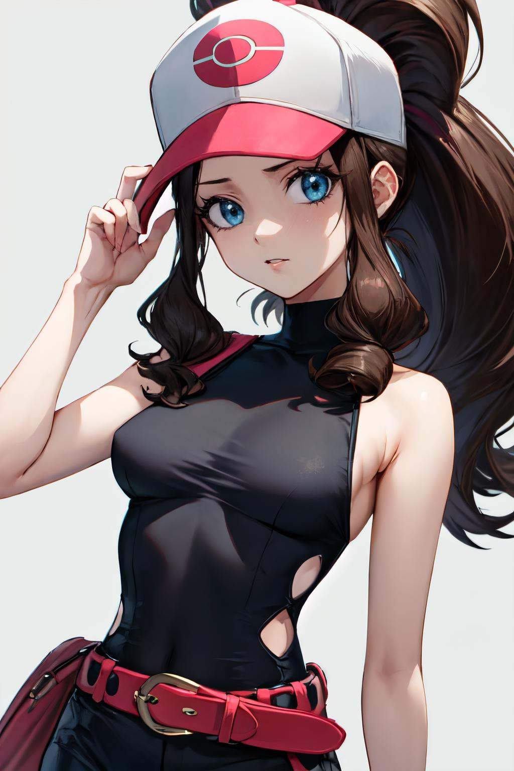 hilda pokemon,  baseball cap,  1girl on Tensor.Art
