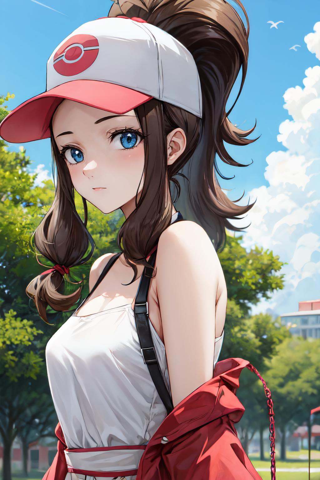 hilda pokemon,  baseball cap,  1girl on Tensor.Art
