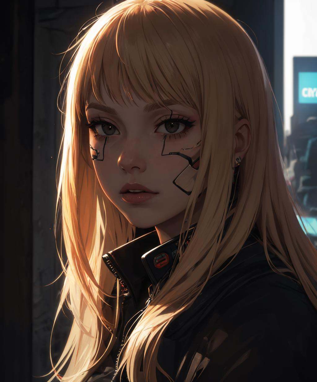 cyber_mark,  facial mark,  cyborg on Tensor.Art