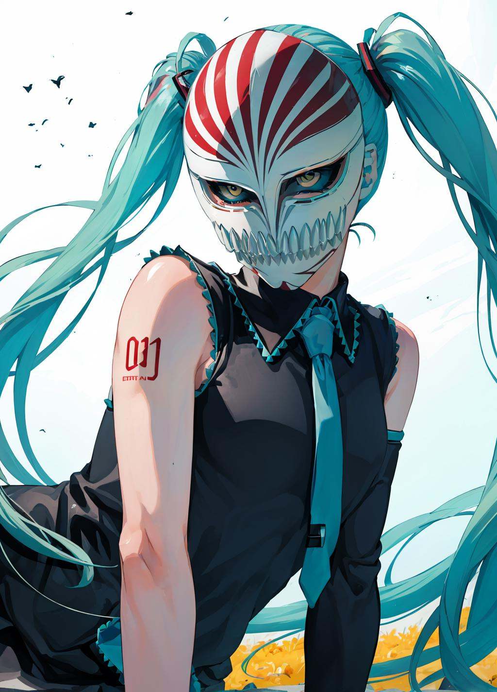 ((hollowfication)),  monster girl,  hatsune miku by Lembont on Tensor.Art