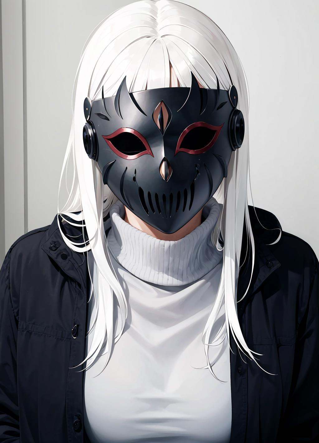 horror (theme),  ((full_mask,  covered mouth on Tensor.Art