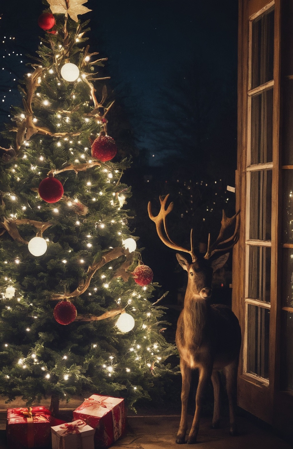 Instagram Image,  Decorated tree,  Atmospheric on Tensor.Art