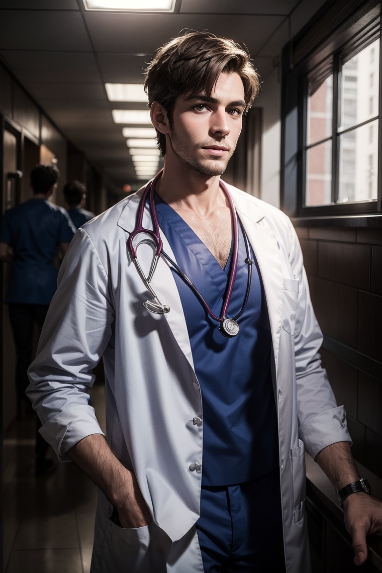 Handsome Men ,  doctor ,  Hospital on Tensor.Art