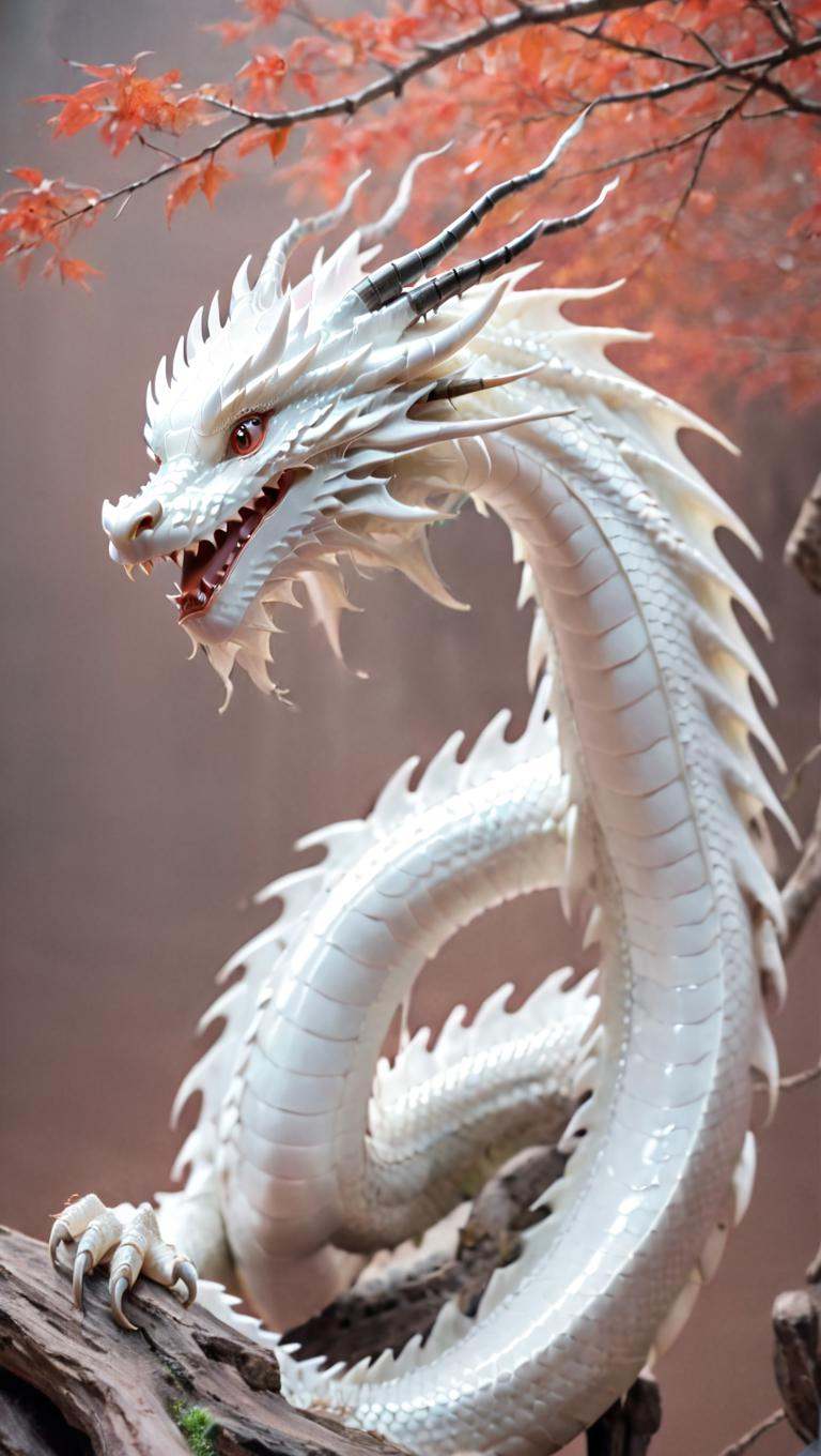 <lora:xl-shanbailing-1025-eastern dragon-000008:0.8>,bailing_eastern dragon,white dragon,