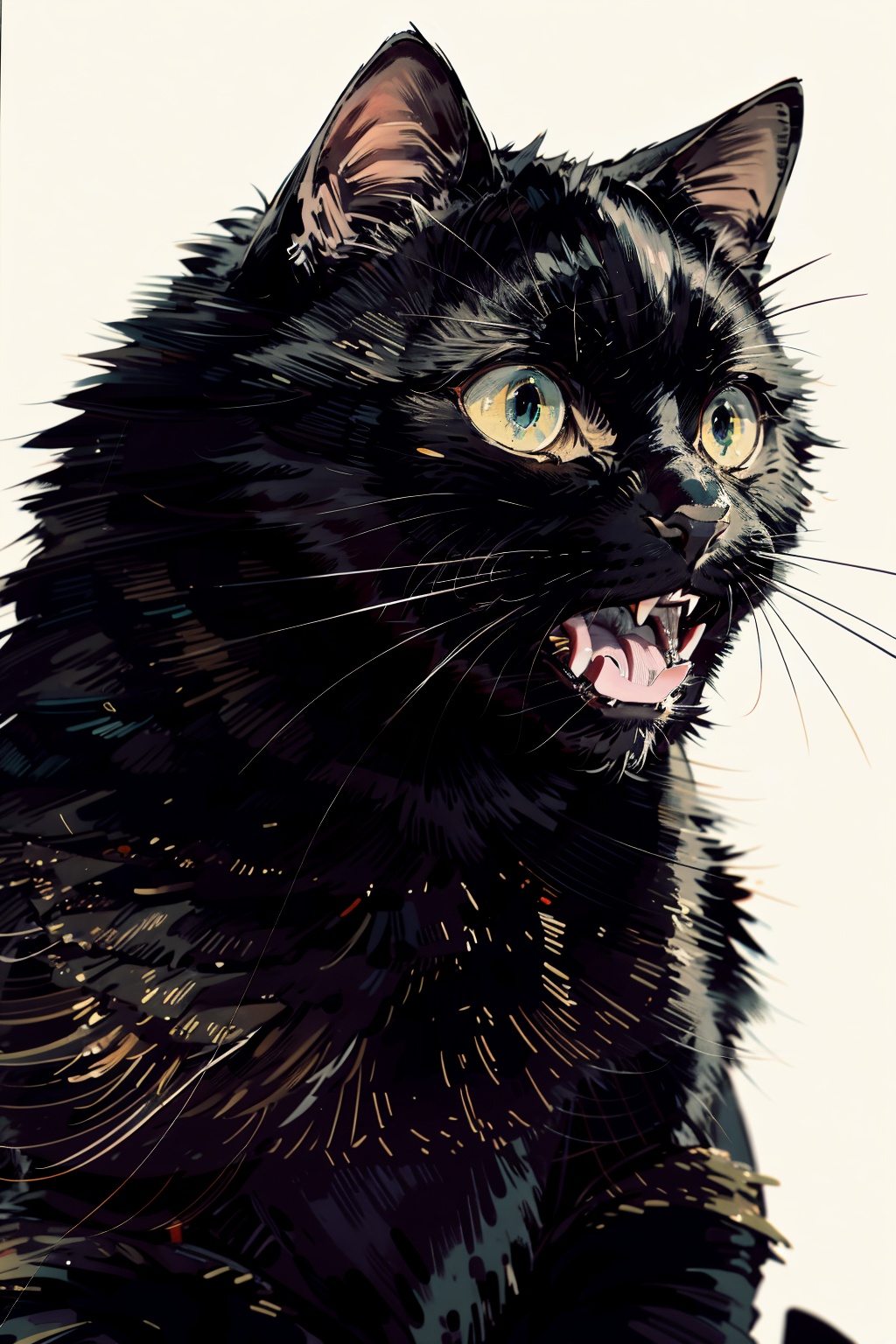  absurdres,incredibly absurdres,reality,realistic,,(solo:1.2), black cat