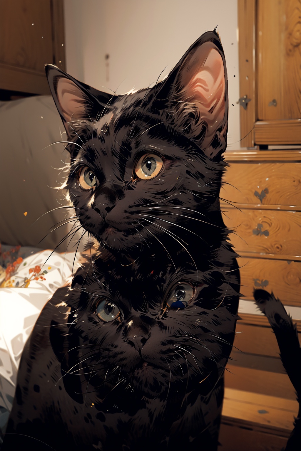  absurdres,incredibly absurdres,reality,realistic,,(solo:1.2), black cat