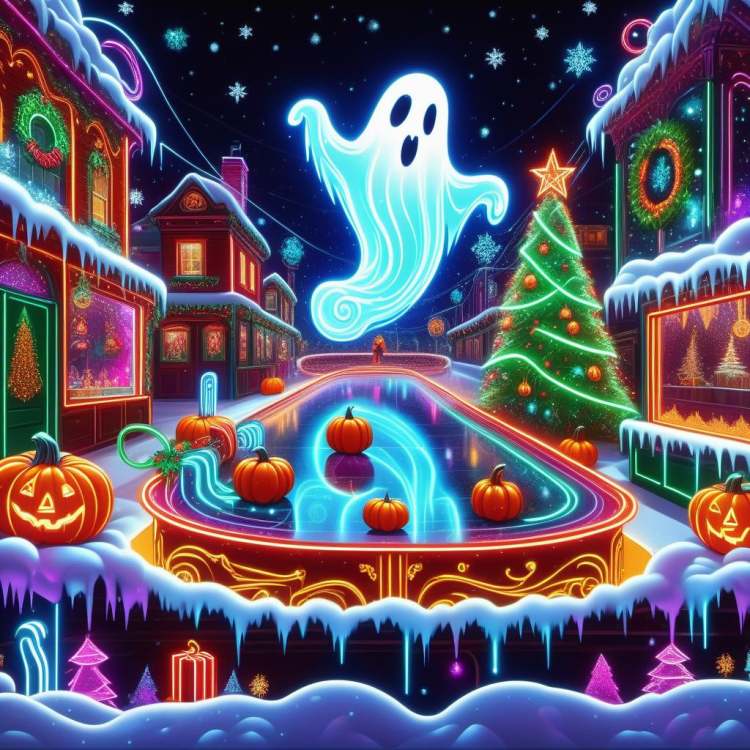 DonM - Neon Christmas Ghost Style - 基础模型1.5 and 基础模型XL by DonMischo on Tensor.Art