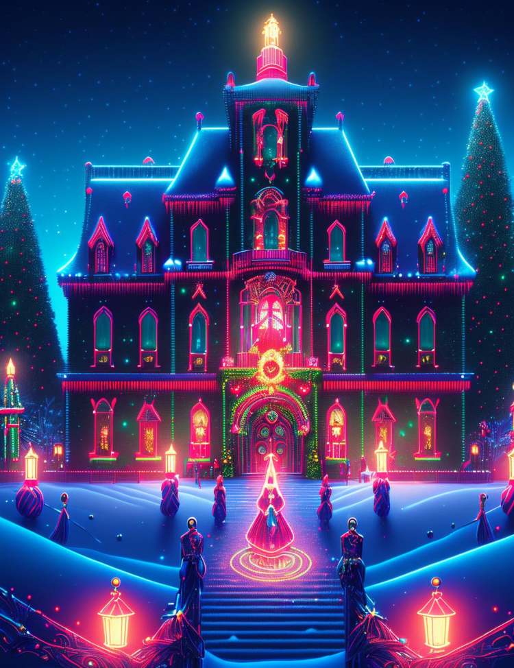 DonM - Neon Christmas Ghost Style - 基础模型1.5 and 基础模型XL by DonMischo on Tensor.Art
