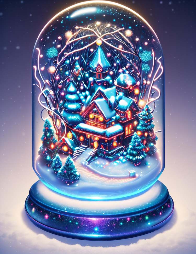 DonM - Neon Christmas Ghost Style - 基础模型1.5 and 基础模型XL by DonMischo on Tensor.Art