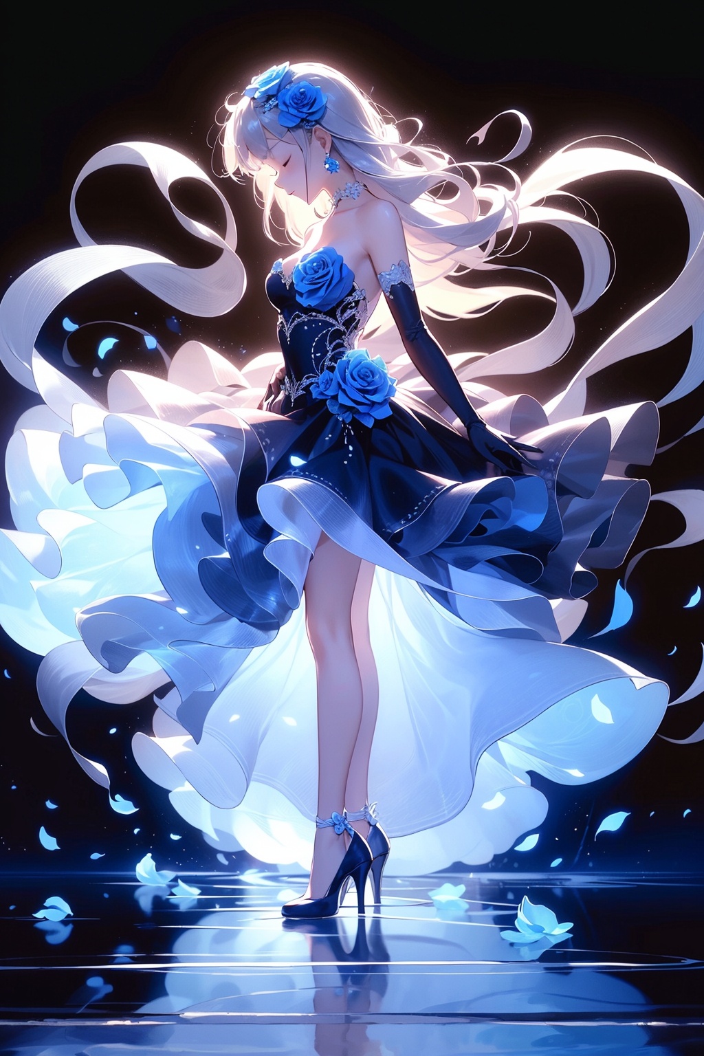 1girl,  dress,  solo on Tensor.Art
