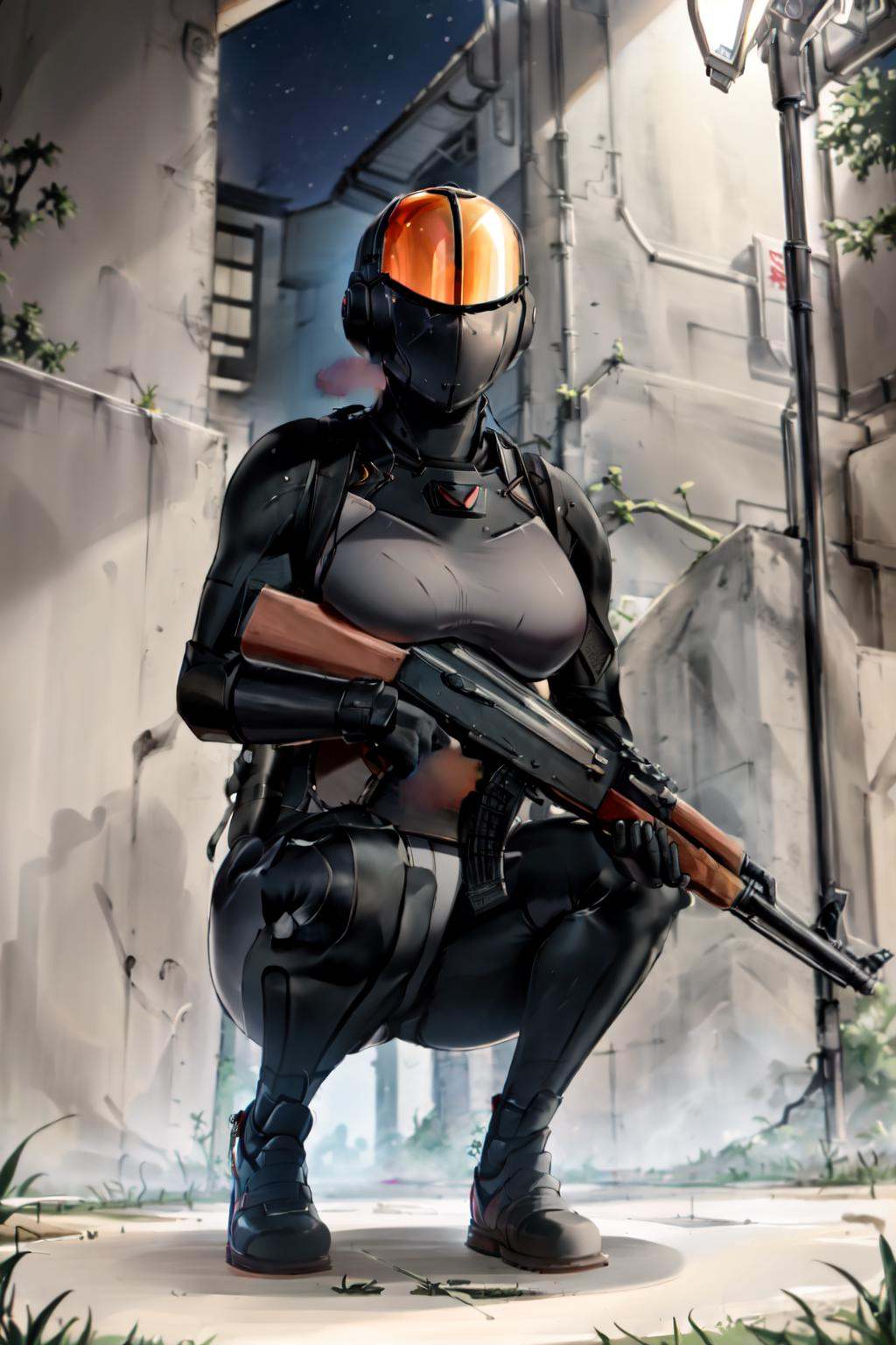 chinese stealth suit,  1girl,  solo on Tensor.Art