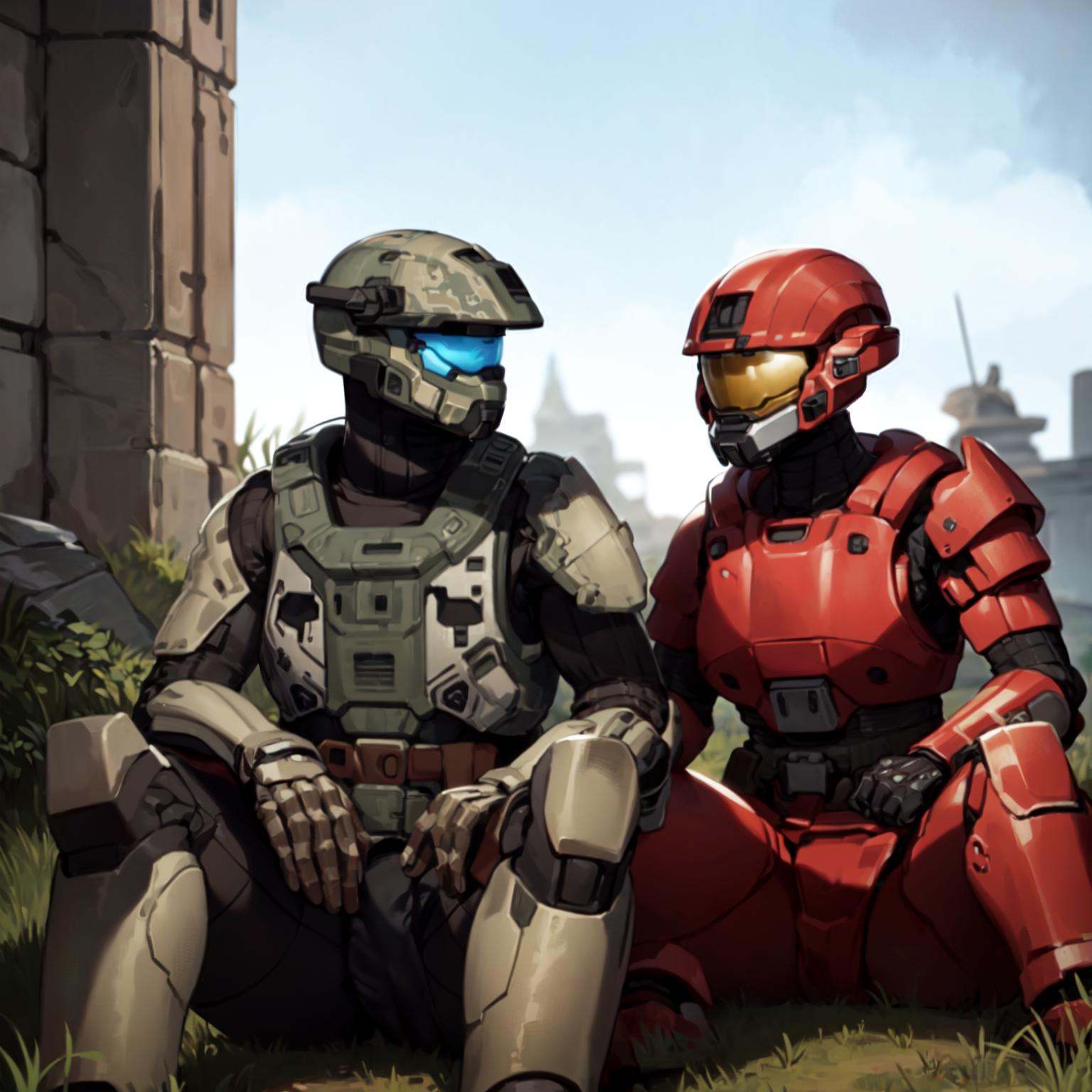 spartan,  2girl,  helmet on Tensor.Art