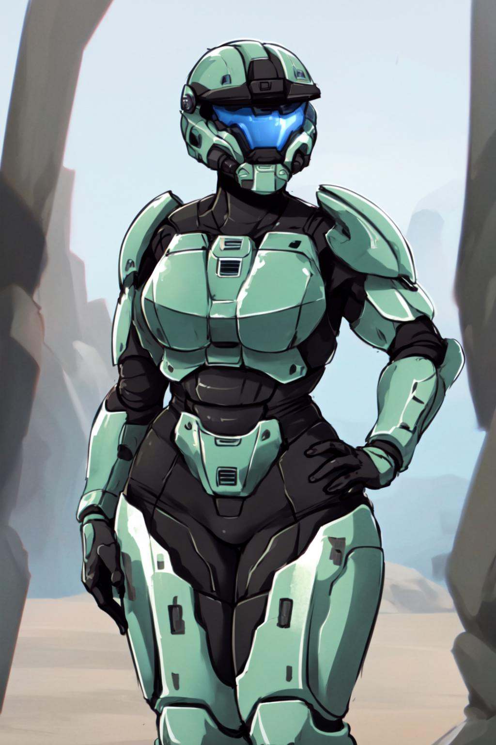 spartan,  1girl,  solo on Tensor.Art