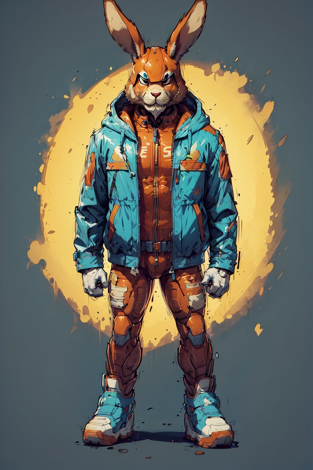 Pixar style,  rabbit,  solo by 蔚蓝Blue on Tensor.Art