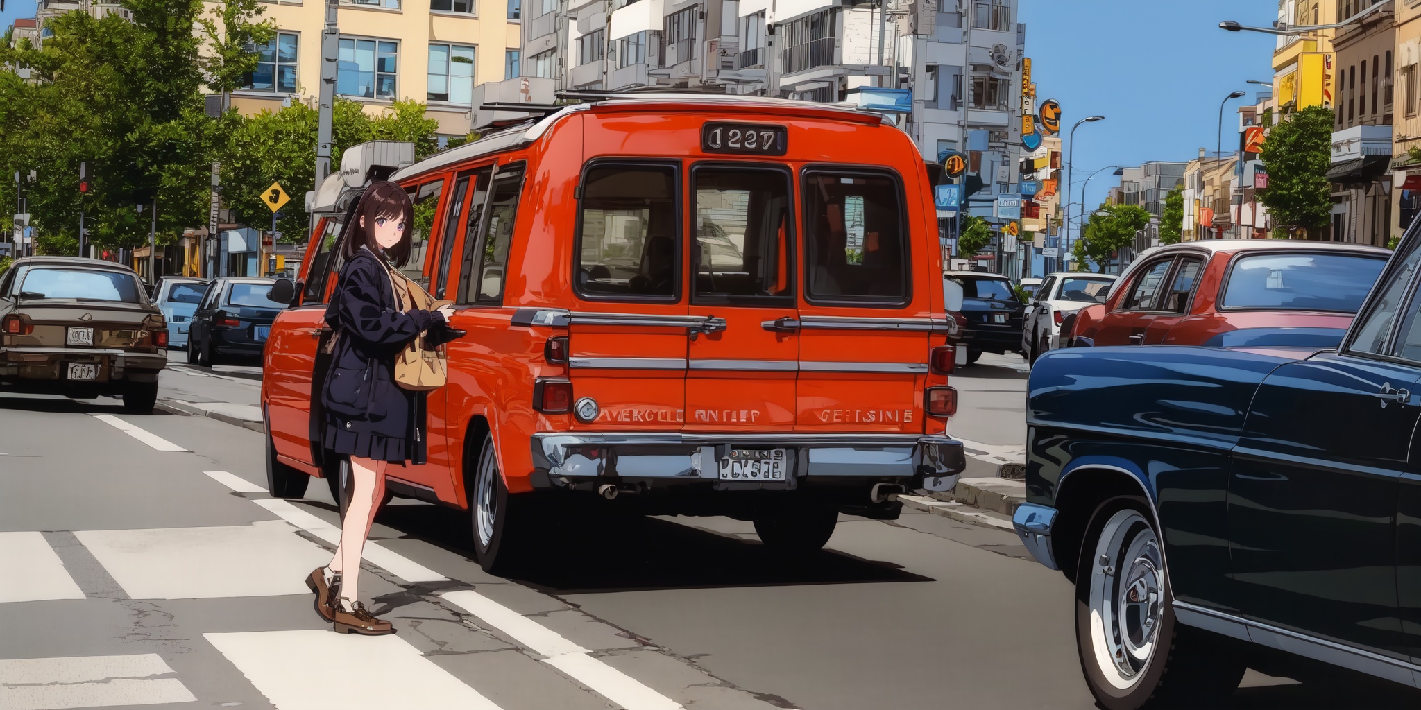  1girl,street