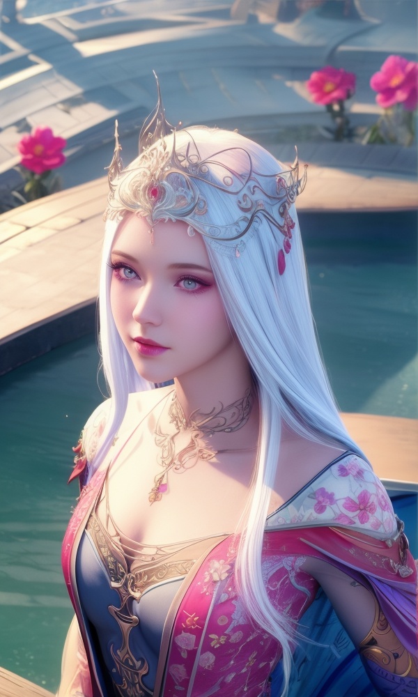 (,1girl, ,best quality, ),looking at viewer, <lora:372-DA-斗罗大陆-波塞西:0.8> ,,ultra detailed background,ultra detailed background,ultra realistic 8k cg,, ,masterpiece, (( , )),ultra realistic 8k cgSurrounded by strange, movie perspective, advertising style, Colorful background, splash of color A beautiful woman with delicate facial features,tattoo all over body, flower arms,from above,