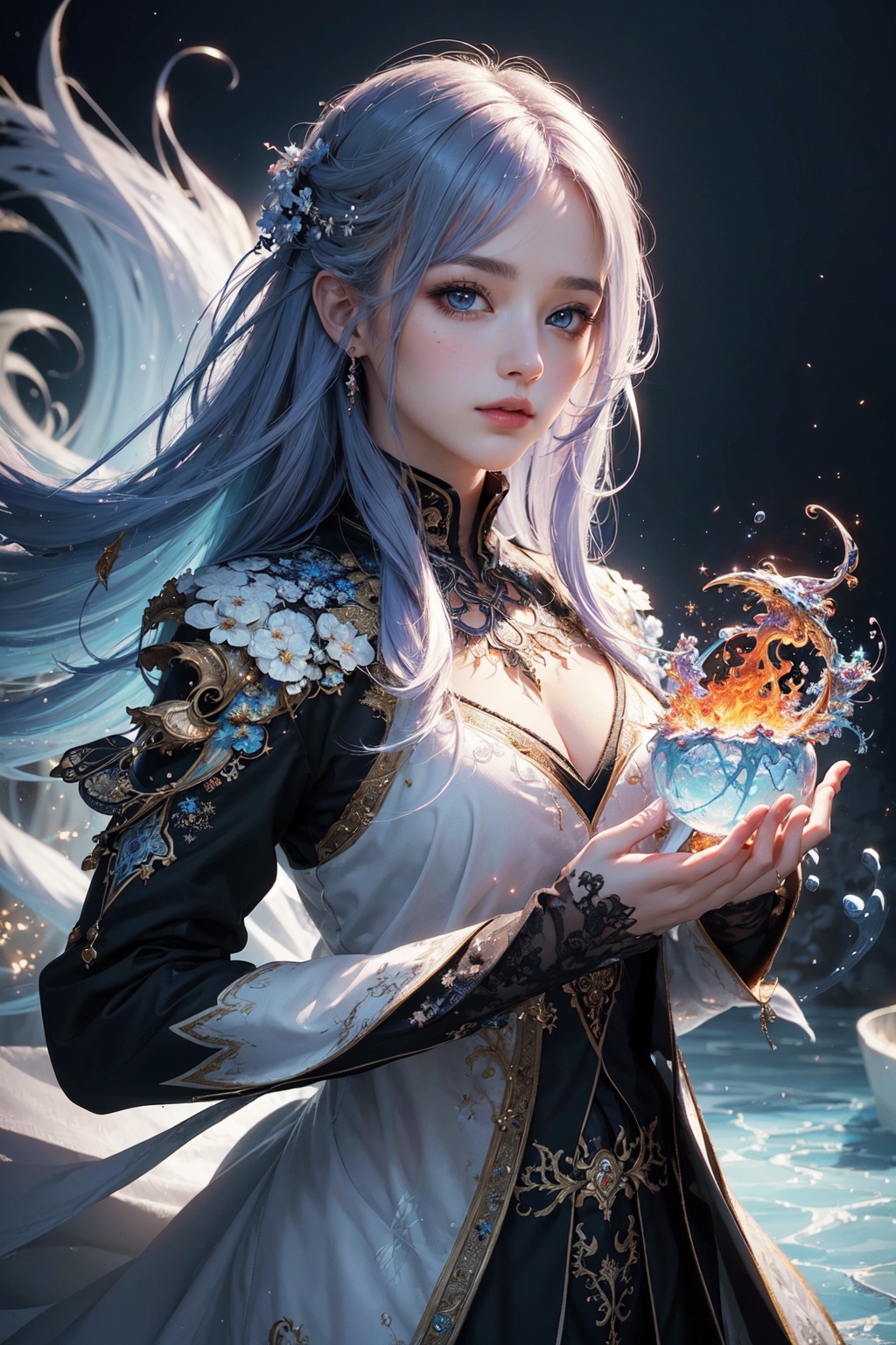 (1girl),  extreme detailed,  colorful hair on Tensor.Art