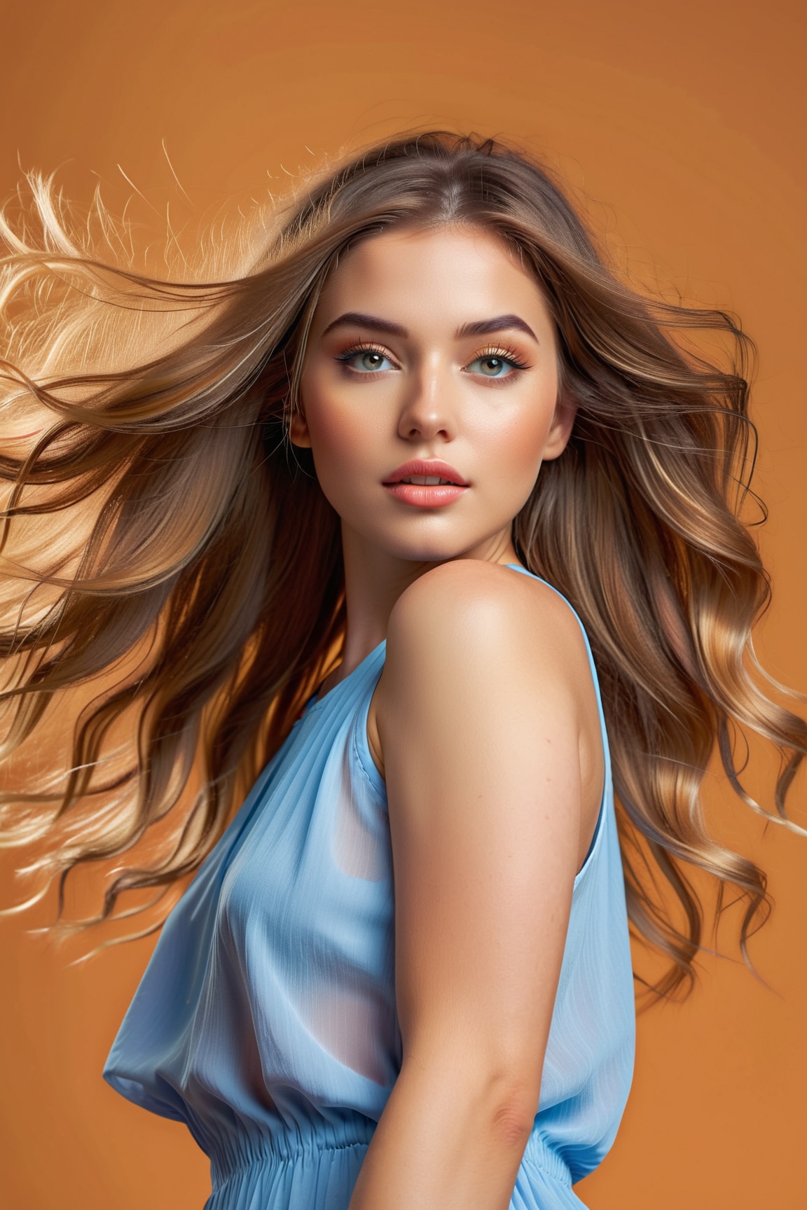 digital illustration,  vibrant background,  playful expression on Tensor.Art