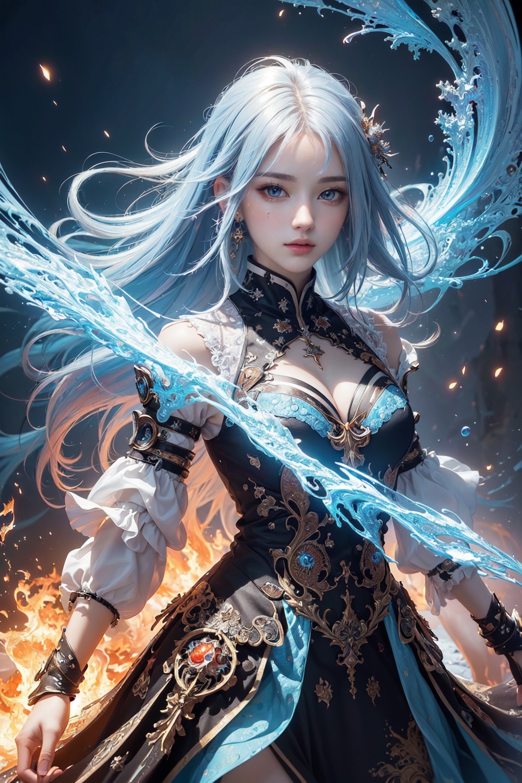 (1girl),  extreme detailed,  colorful hair on Tensor.Art