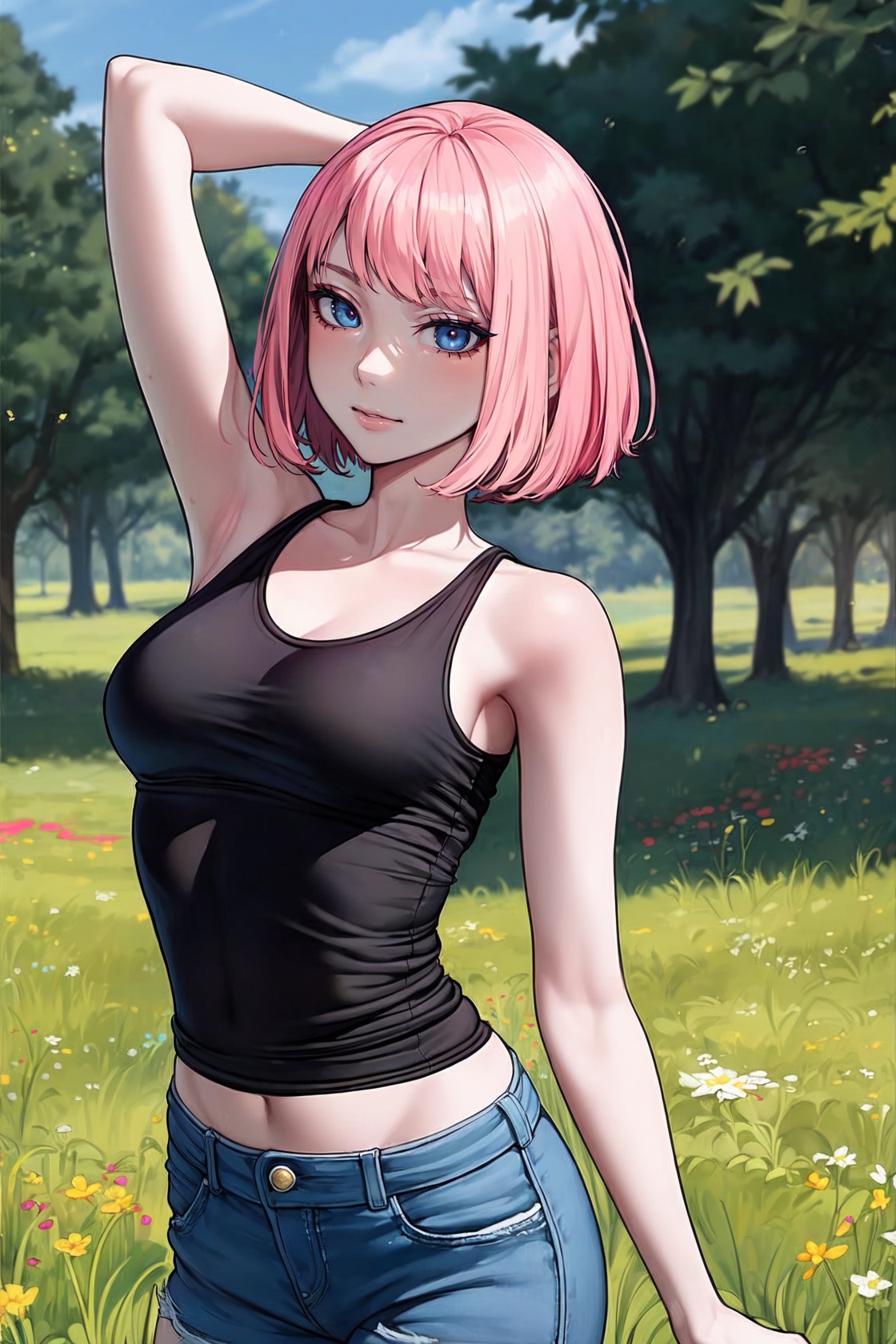 (masterpiece,  best quality: 1.4),  (1girl on Tensor.Art