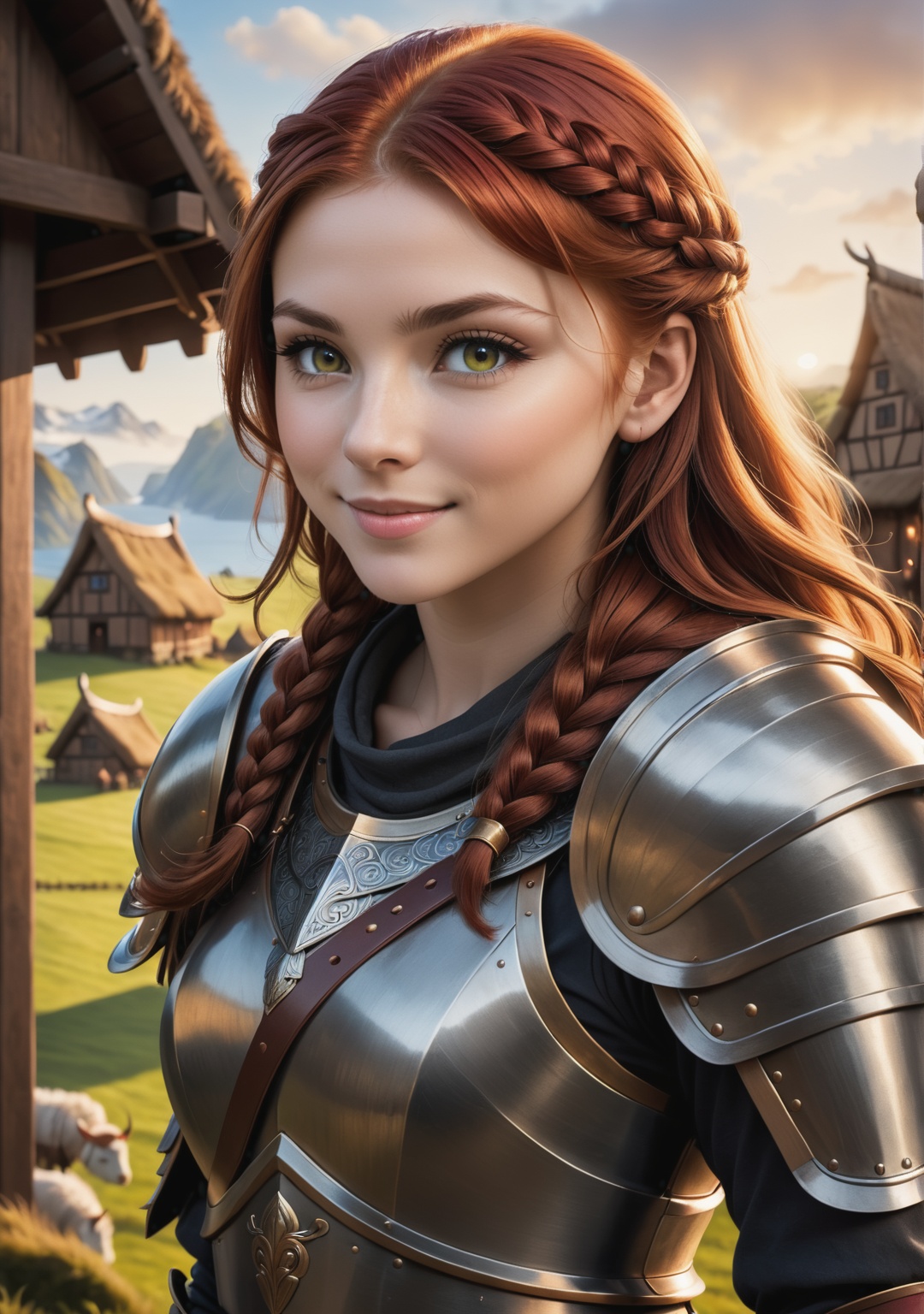 Cute girl,  looks at viewer over shoulder,  smiles sheepishly on Tensor.Art