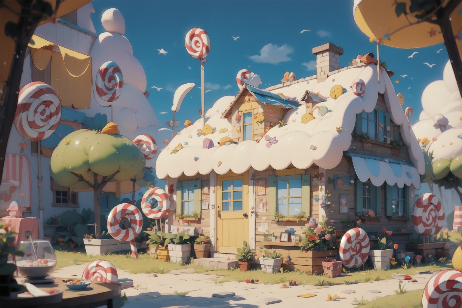  absurdres,incredibly absurdres,reality,realistic,,(solo:1.2), Candy House