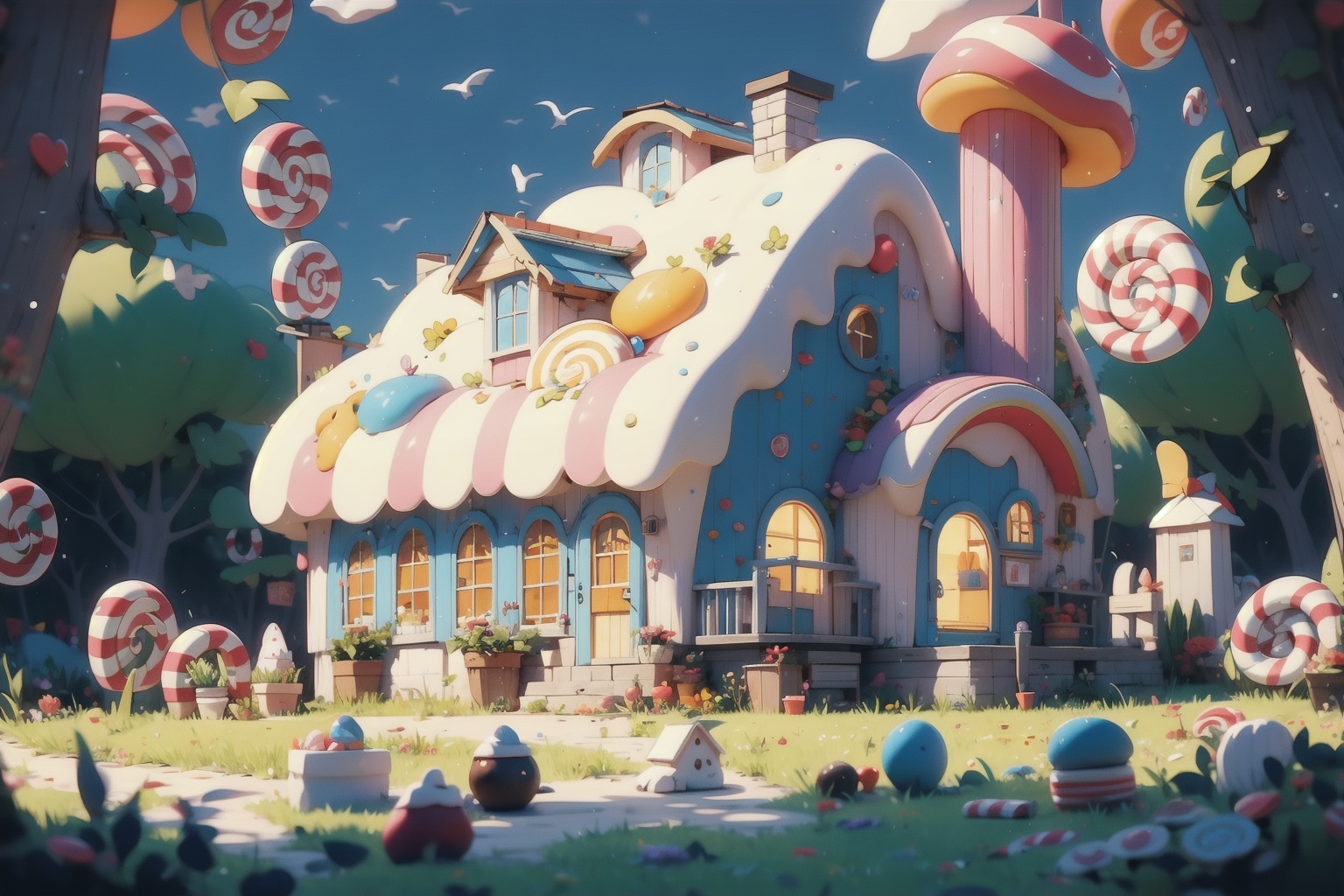  absurdres,incredibly absurdres,reality,realistic,,(solo:1.2), Candy House