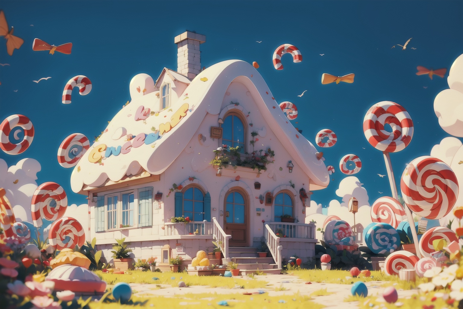  absurdres,incredibly absurdres,reality,realistic,,(solo:1.2), Candy House