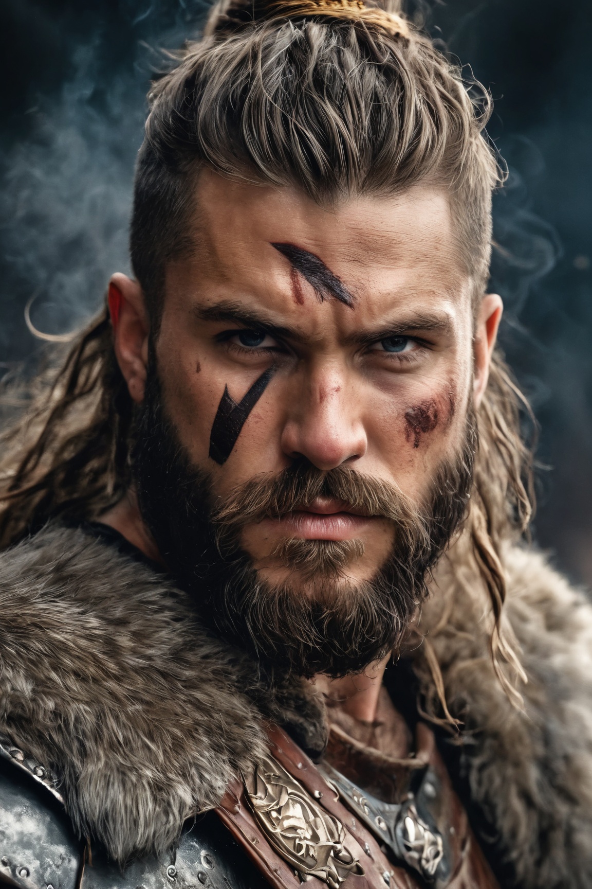 portrait,  viking warrior,  man on Tensor.Art