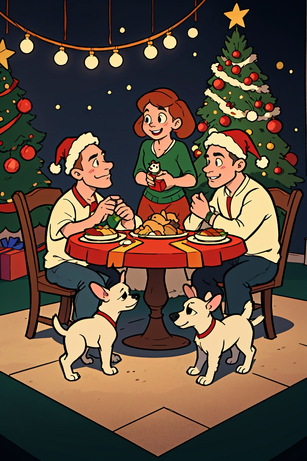 Create a heartwarming and enchanting description of the most beautiful and lifelike Jack Russell Terrier puppy family. Pic...