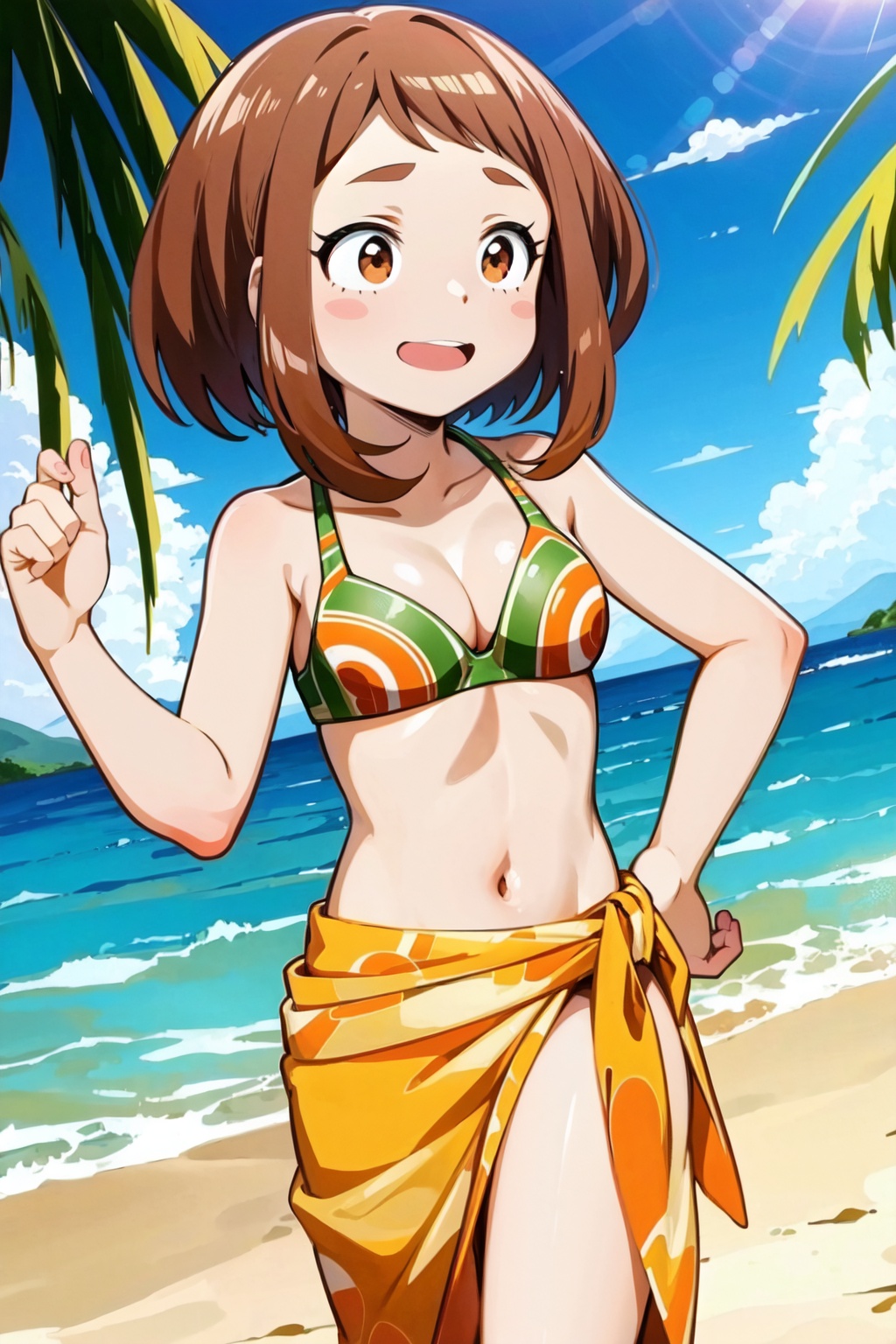 solo,  ochako,  blush stickers on Tensor.Art