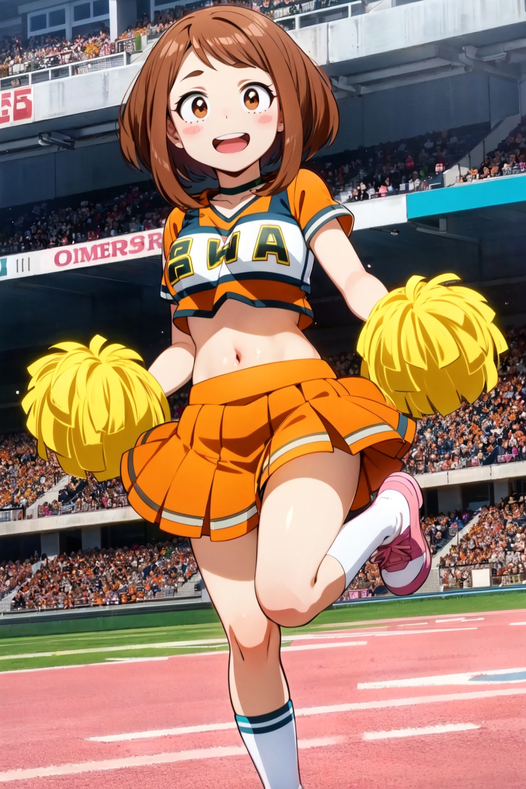 solo,  ochako,  blush stickers on Tensor.Art