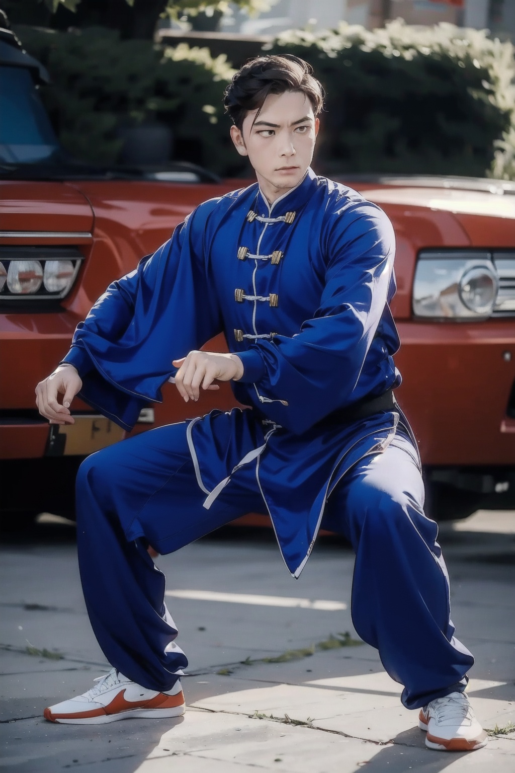 absurdres,incredibly absurdres,reality,realistic,,(solo:1.2),1boy,full_shot, Taijiquan
