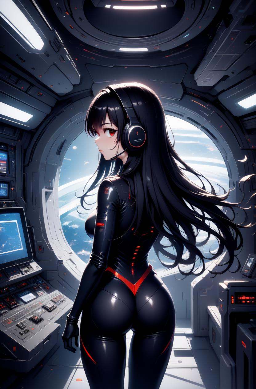 1girl,  long hair,  red eyes on Tensor.Art