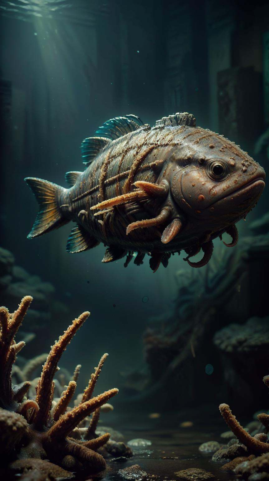 DavyJonesLockerStyle fish,  ,  highly detailed on Tensor.Art