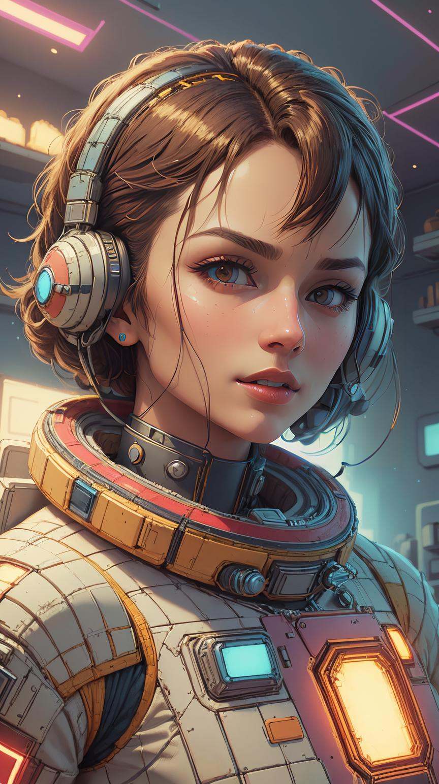 NESVoxelStyle symmetry!! portrait of male astronaut,  sci - fi,  tech wear on Tensor.Art