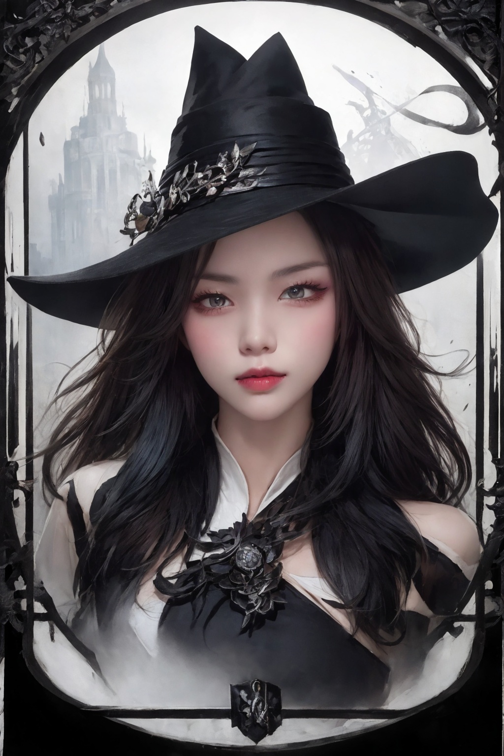 Create a detailed close-up illustration capturing the essence of a hat-wearing figure,  drawing inspiration from rossdraws...