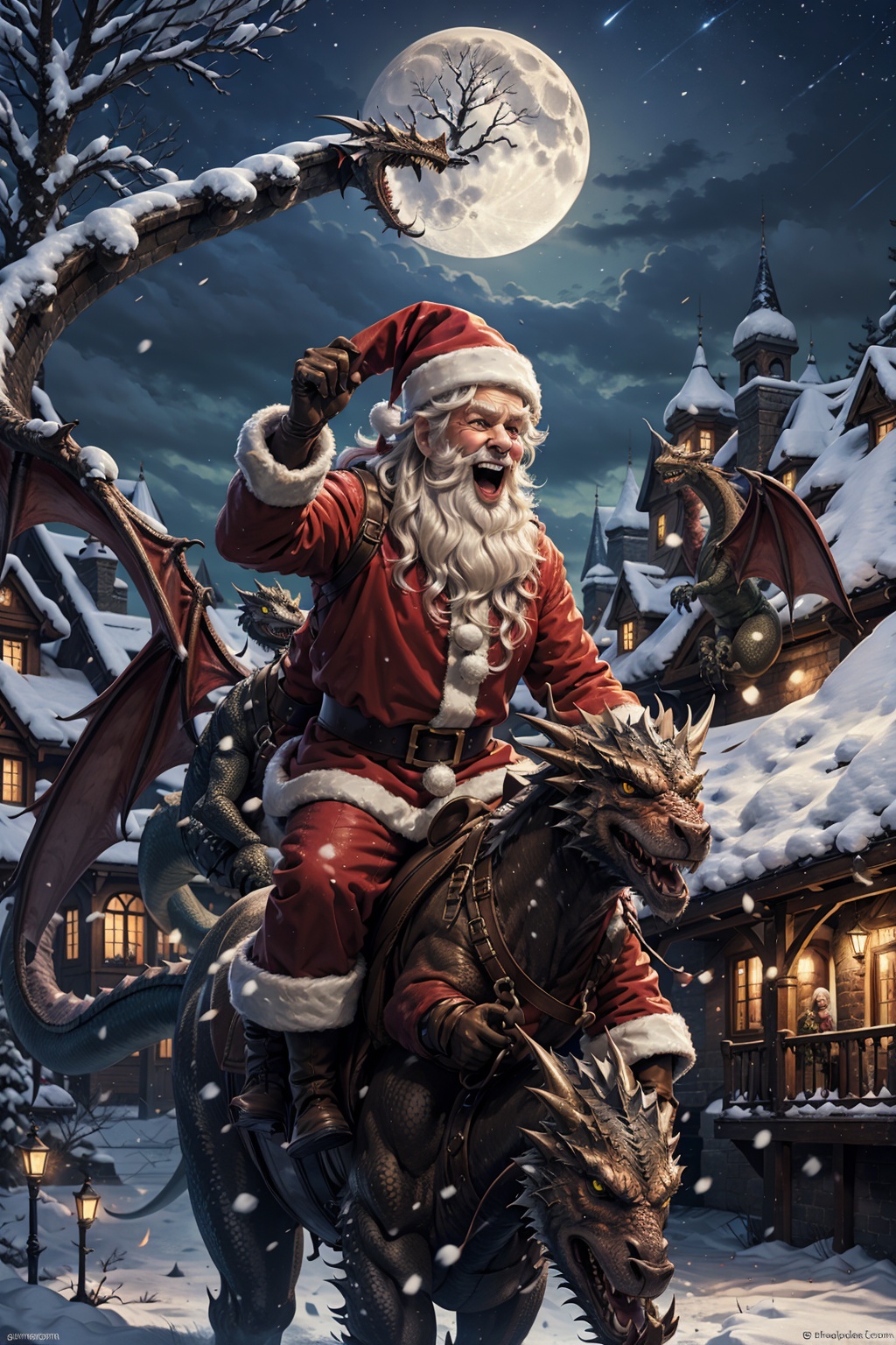 santa claus,  santa costume,  santa hat on Tensor.Art