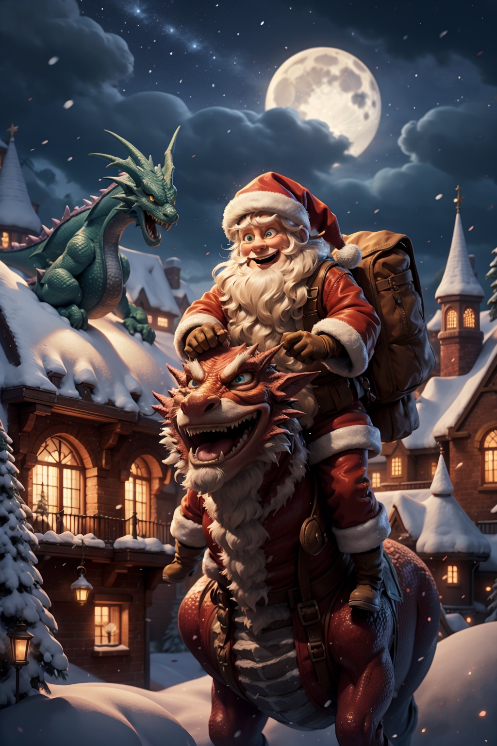 santa claus,  santa costume,  santa hat on Tensor.Art