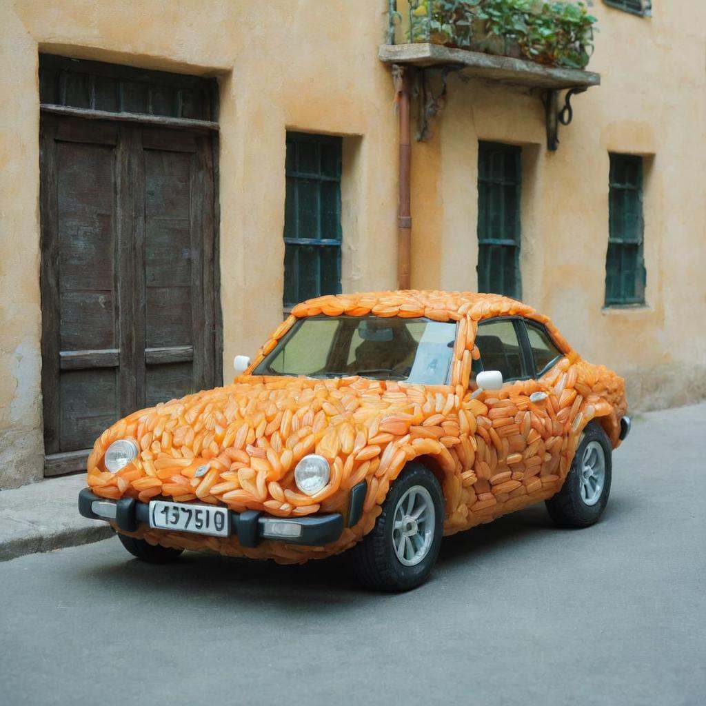 a styr car,  outdoor,  street on Tensor.Art