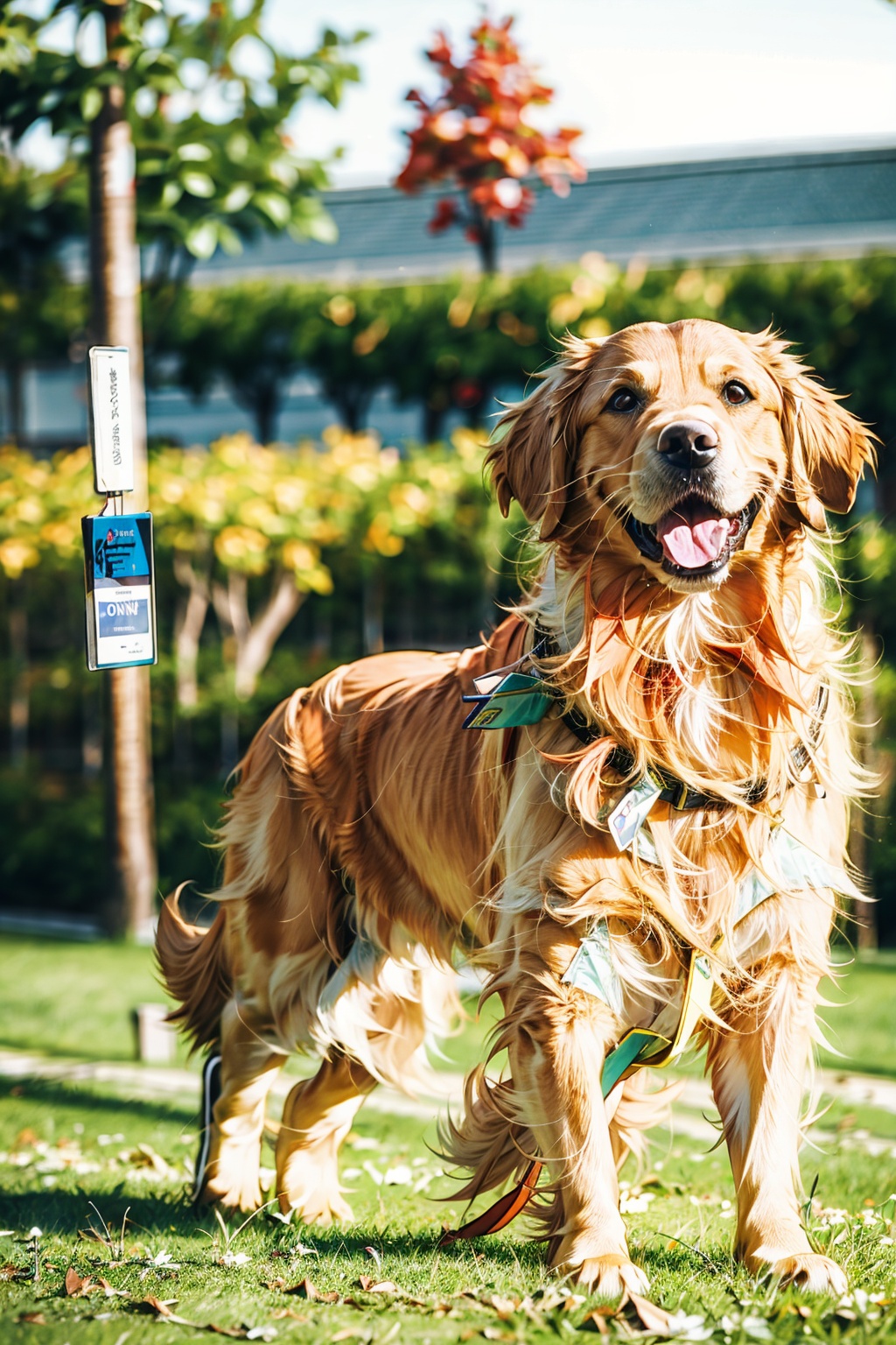 absurdres,absurdres,realistic,full_shot,Dog_Golden Retriever, Dog_Golden Retriever