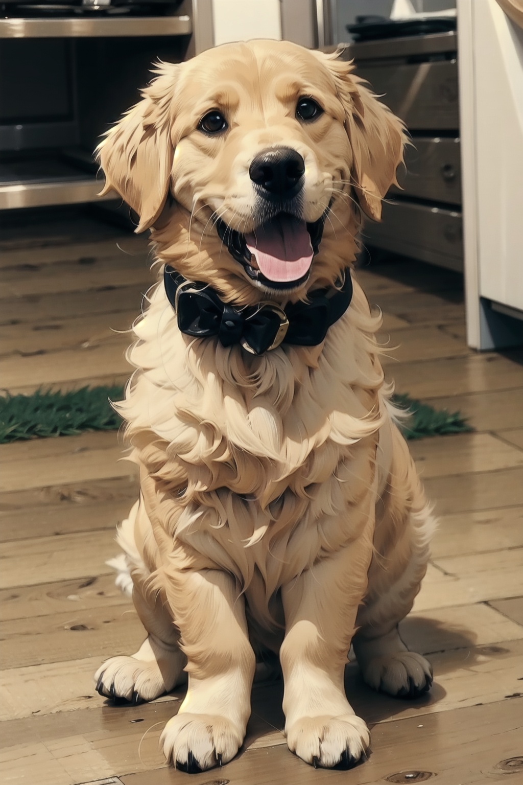 absurdres,absurdres,realistic,full_shot,Dog_Golden Retriever, Dog_Golden Retriever