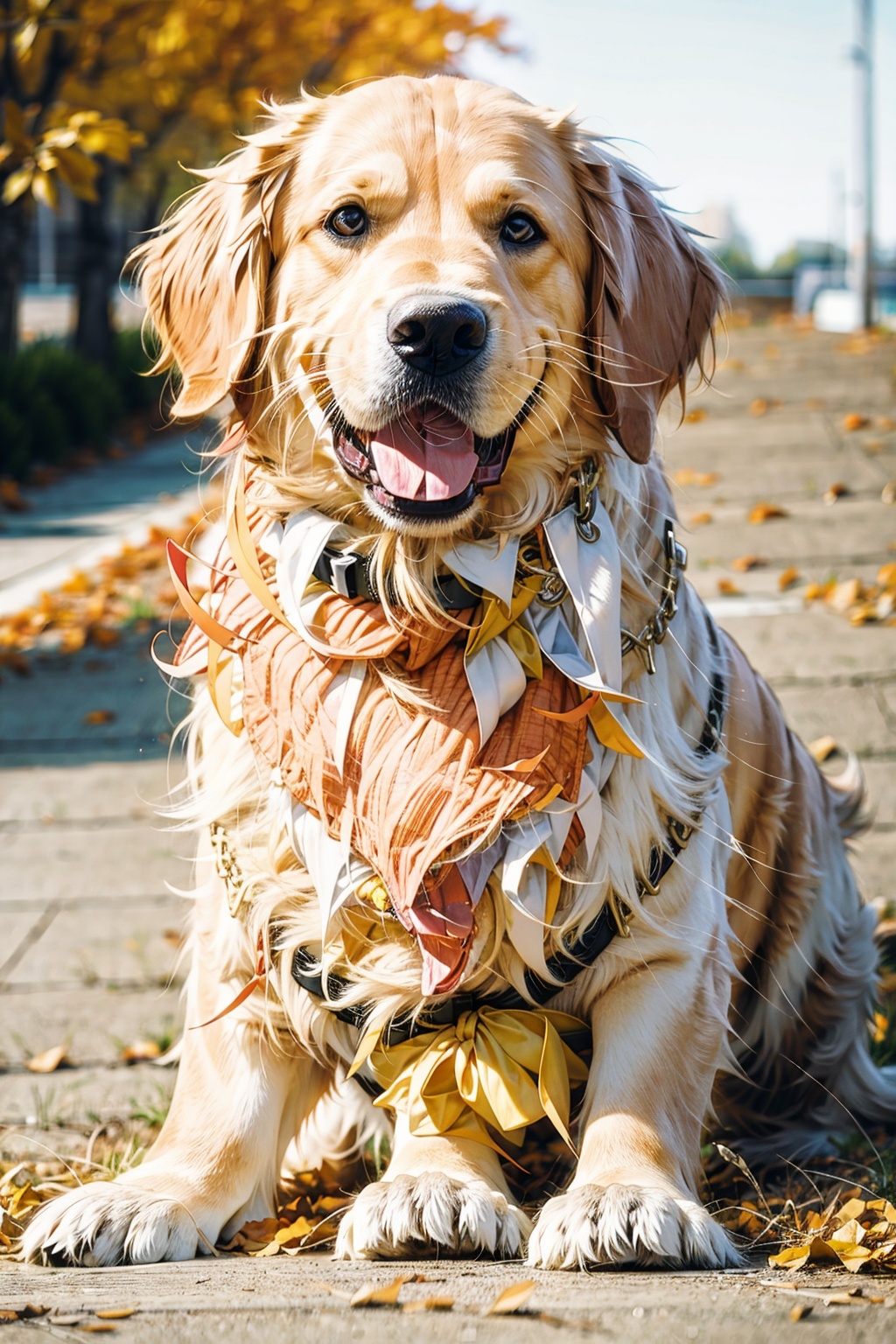 absurdres,absurdres,realistic,full_shot,Dog_Golden Retriever