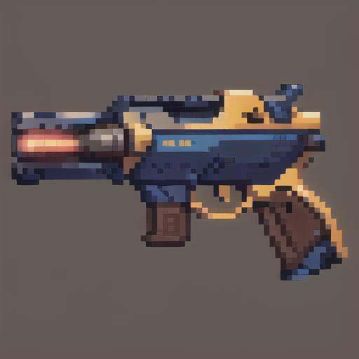 Laser gun, laser, sniper gun,Side view,gun,firearms,Science Fiction, Weapons, Technology, Future,Pure background, simple background,pixel,pixelart,pixel art, <lora:pixel gun:1>, masterpiece,best,quality