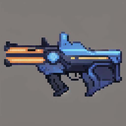Laser gun, laser, sniper gun,Side view,gun,firearms,Science Fiction, Weapons, Technology, Future,Pure background, simple background,pixel,pixelart,pixel art, <lora:pixel gun:1>, masterpiece,best,quality